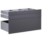 SCHUBLADENSET 90,9/50,3/46,8 cm   - Anthrazit, KONVENTIONELL, Holzwerkstoff (90,9/50,3/46,8cm) - Hom`in