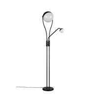 LED-STEHLEUCHTE - Weiss/Schwarz, Design, Kunststoff/Metall (30/180cm) - Trio Leuchten