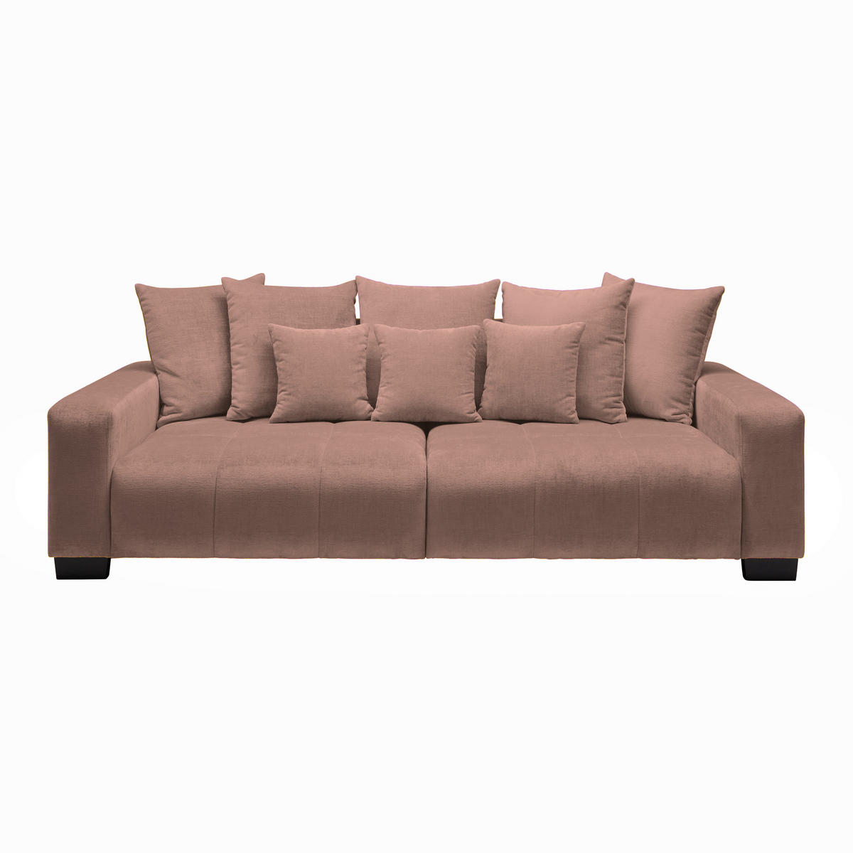 BIG SOFFA i rosa  - svart/rosa, Modern, trä (246/93/124cm) - MID.YOU