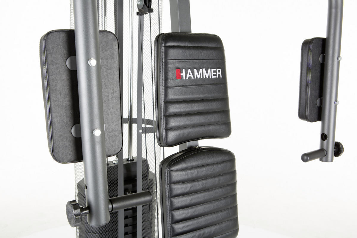 KRAFTGERÄT MULTI-GYMS ULTRA  - Dunkelgrau/Schwarz, MODERN, Kunststoff/Metall (105/200/167cm) - Hammer