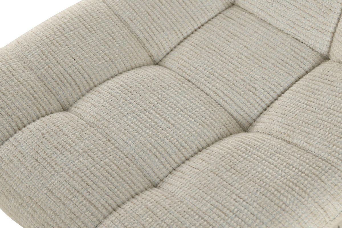 STUHL Webstoff Beige  - Beige/Schwarz, Design, Textil/Metall (45/88/55cm) - Carryhome