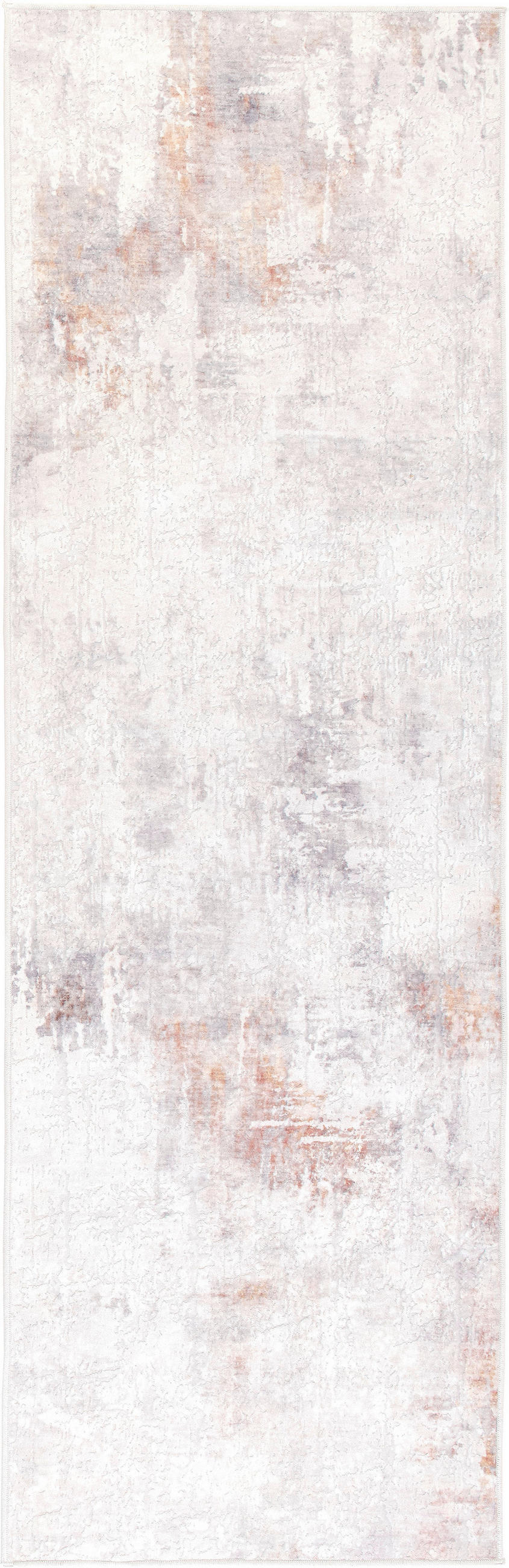 LÄUFER 80/250 cm ONDEA JORG, waschbar  - Rostfarben/Hellgrau, Basics, Kunststoff/Textil (80/250cm) - Lindorug