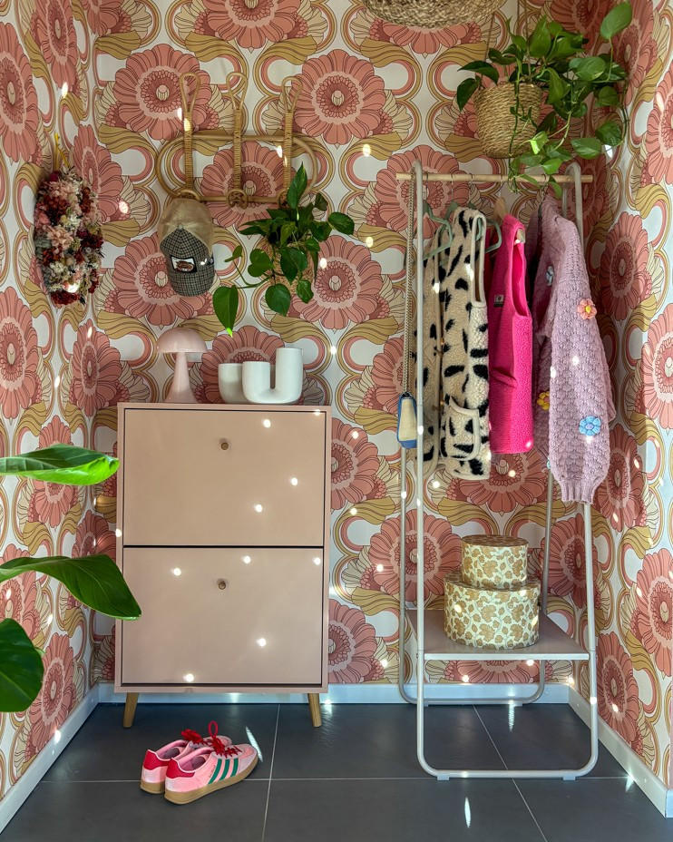 SCHUHKIPPER  in 59,8/92,2/19,55 cm  - Aprikose, Design, Holz/Holzwerkstoff (59,8/92,2/19,55cm) - MID.YOU