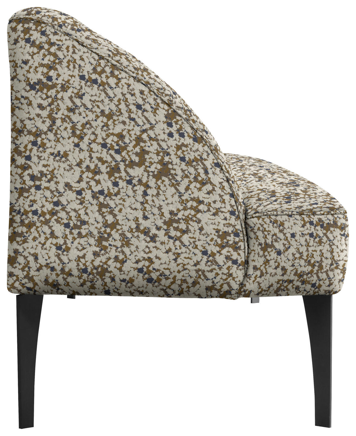 SITZBANK 197/85/72 cm Chenille Blau, Multicolor, Beige Metall  - Blau/Beige, KONVENTIONELL, Textil/Metall (197/85/72cm) - Moderano