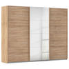 SCHWEBETÜRENSCHRANK 271/210/62 cm 3-türig Sonoma Eiche  - Sonoma Eiche, KONVENTIONELL, Holzwerkstoff/Metall (271/210/62cm) - Xora