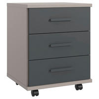 ROLLCONTAINER 46/58/40 cm  - Graphitfarben/Schwarz, Design, Holzwerkstoff/Kunststoff (46/58/40cm) - Carryhome