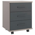 ROLLCONTAINER 46/58/40 cm  - Graphitfarben/Schwarz, Design, Holzwerkstoff/Kunststoff (46/58/40cm) - Carryhome