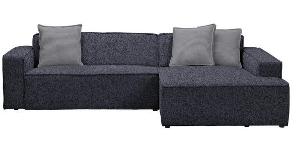 ECKSOFA in Chenille Anthrazit  - Dunkelgrau/Anthrazit, KONVENTIONELL, Kunststoff/Textil (280/188cm) - Carryhome