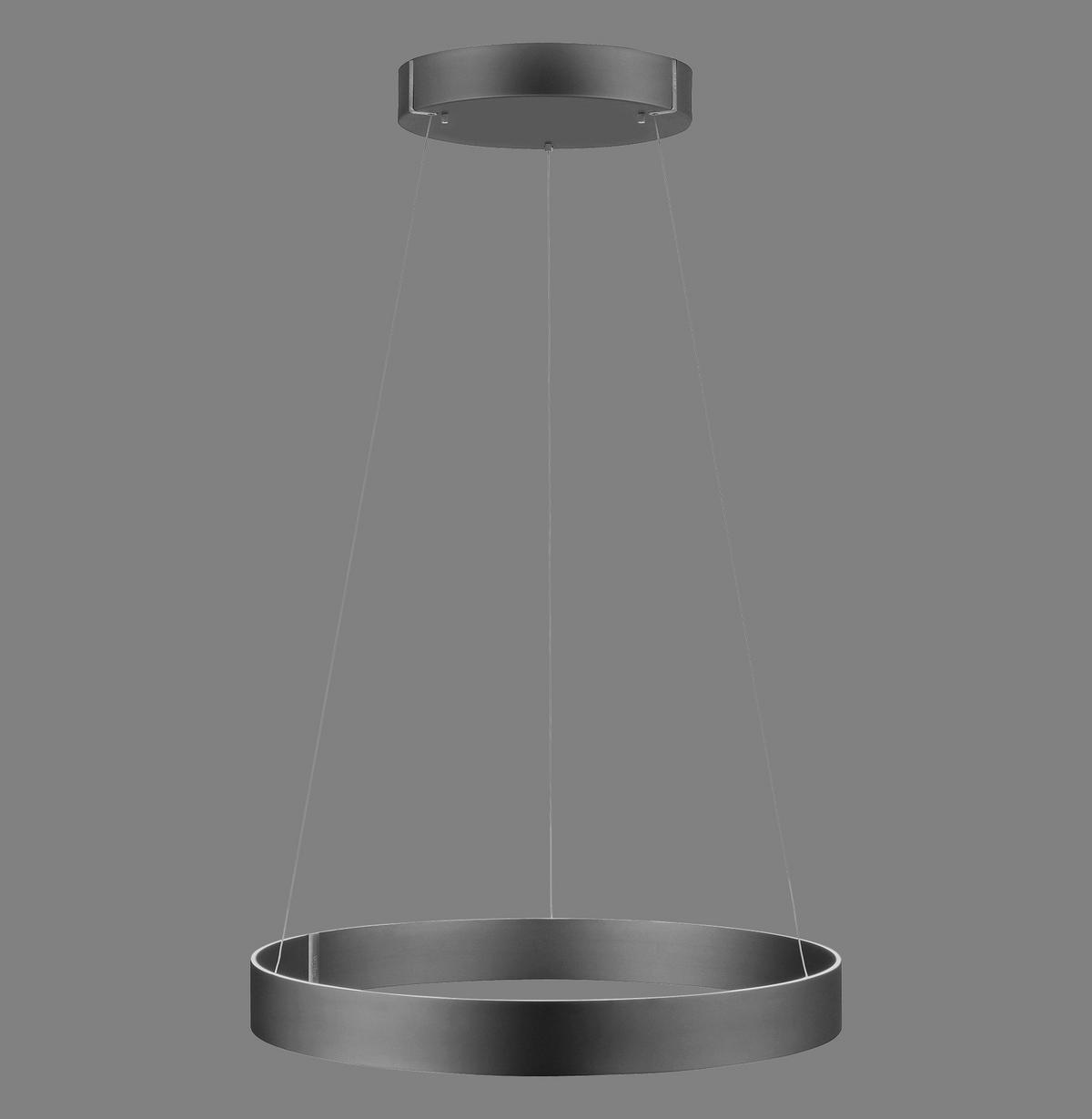 LED-HÄNGELEUCHTE Pure E-Clipse 70/350 cm   - Grau, Design, Kunststoff/Metall (70/350cm) - Neuhaus PURE