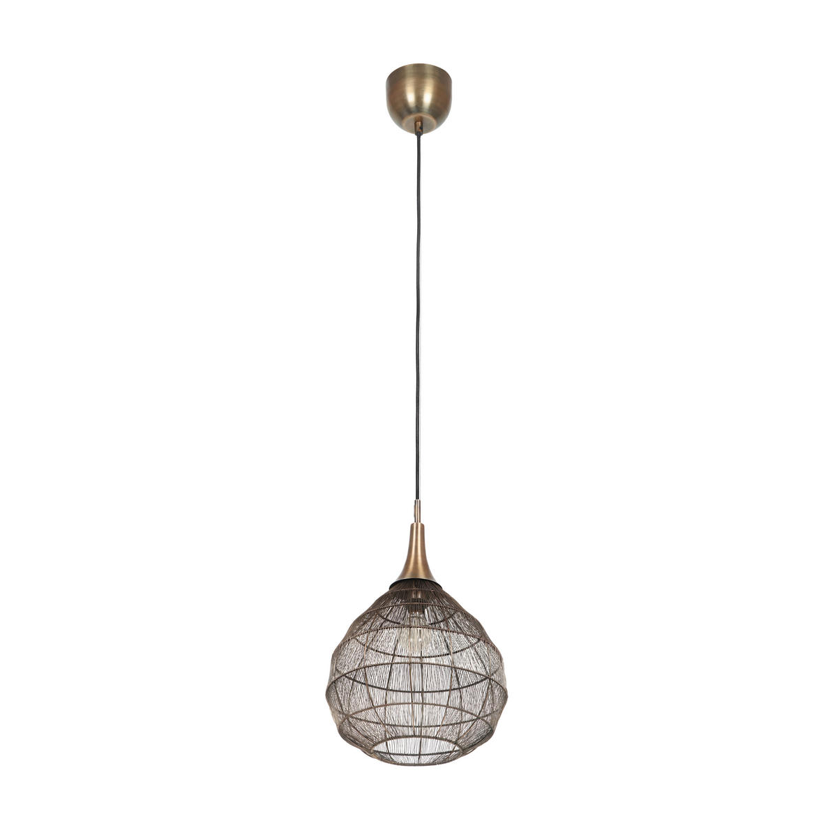HÄNGLAMPA SORAYA 42/150 cm  - mässingsfärgad, Basics, metall (42/150cm) - Trio Leuchten