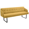 SITZBANK 217/85/69 cm Cord Gelb Metall  - Gelb/Schwarz, Design, Textil/Metall (217/85/69cm) - Musterring