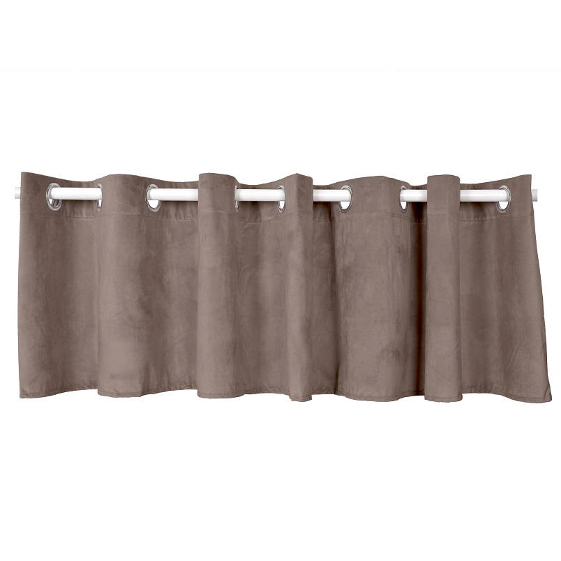 GARDINLÄNGD transparent  - beige/brun, Basics, textil (250/45cm)