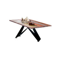 ESSTISCH 160/85/76,4 cm Echtholz  Holz, Metall rechteckig Multicolor, Schwarz  - Multicolor/Schwarz, MODERN, Holz/Metall (160/85/76,4cm) - MID.YOU