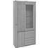 VITRINE Eiche furniert, massiv Eichefarben - Eichefarben/Grau, KONVENTIONELL, Glas/Holz (98,4/203,6/37,7cm) - Voleo VITRINE Eiche furniert, massiv Eichefarben - Eichefarben/Grau, KONVENTIONELL, Glas/Holz (98,4/203,6/37,7cm) - Voleo
