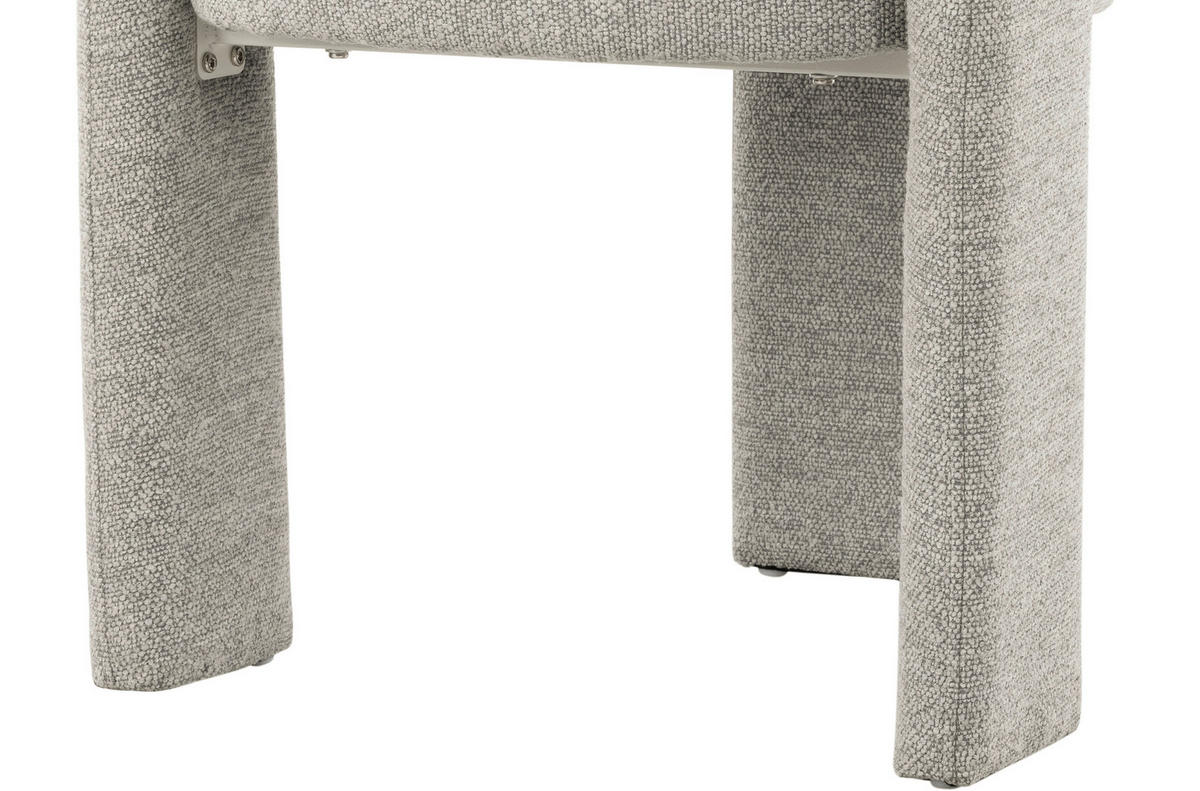 ARMLEHNSTUHL  inklusive Armlehnen Webstoff  Beige  - Beige, Design, Textil/Metall (58/81/61cm) - Niels Andersson