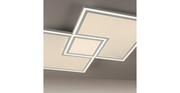 LED-DECKENLEUCHTE 67/67/5 cm   - Weiß, Trend, Kunststoff/Metall (67/67/5cm) - Novel