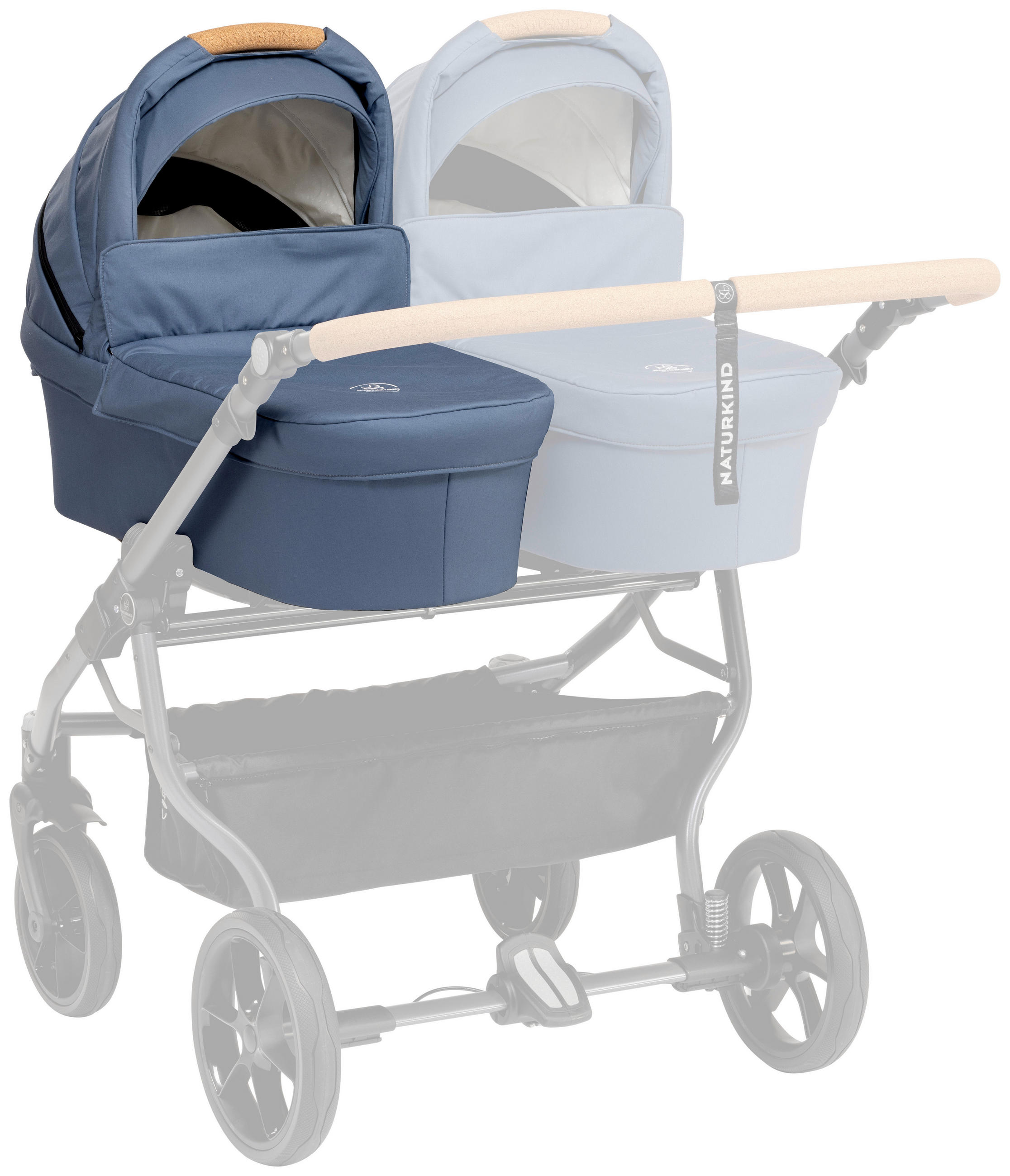 LIEGEWANNE - Pastellblau, Basics, Textil (92/40/62cm) - Naturkind