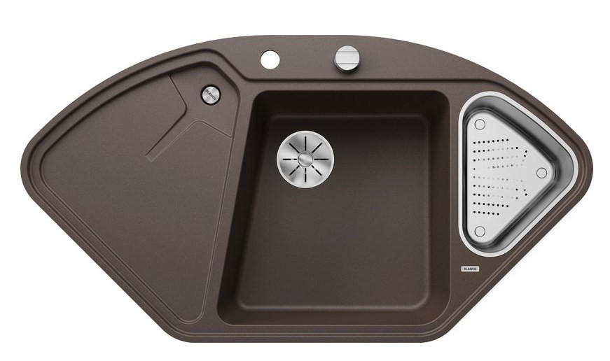 SPÜLE 523675  - Braun, Basics, Stein (104,2/18,6/56cm) - Blanco