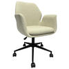 DREHSTUHL Webstoff Schwarz, Beige  - Beige/Schwarz, Design, Kunststoff/Textil (60/86-96/59cm) - Novel
