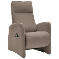 FERNSEHSESSEL Chenille Hellbraun  - Hellbraun, Konventionell, Textil (79/114/87-176cm) - Valdera