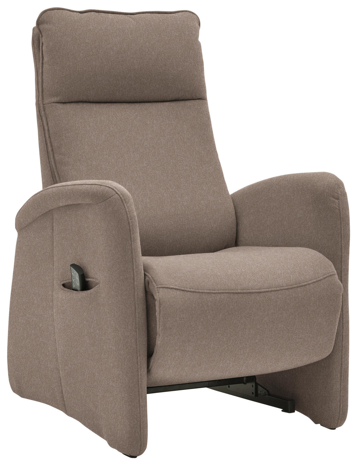 FERNSEHSESSEL Chenille Hellbraun  - Hellbraun, Konventionell, Textil (79/114/87-176cm) - Valdera