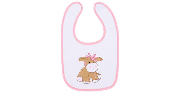 LÄTZCHEN 3-teilig - Rosa/Weiß, Basics, Textil (21/32cm) - My Baby Lou