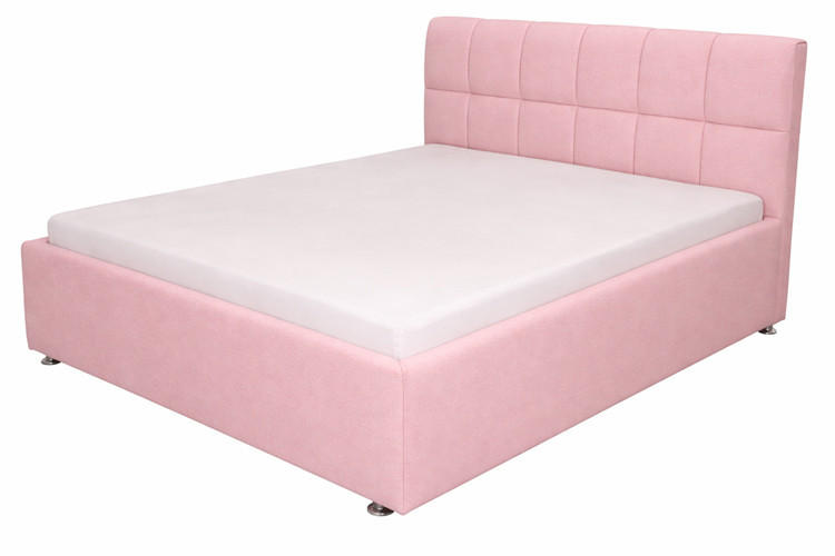 Pat Tapițat, 160/200 cm, roz - roz, Modern, textil (160/200cm)