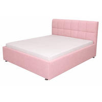 Pat Tapițat, 160/200 cm, roz - roz, Modern, textil (160/200cm)