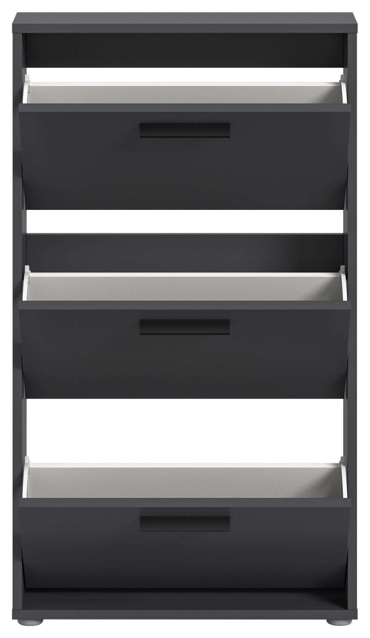 OMARA Z LOPUTAMI ZA ČEVLJE antracit - siva/črna, Design, umetna masa/leseni material (59/103/17cm) - Carryhome