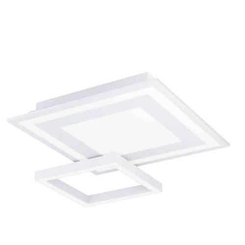 DECKENLEUCHTE 2,7 W    45/45/7 cm  - Weiss, Design, Kunststoff/Metall (45/45/7cm) - Eglo
