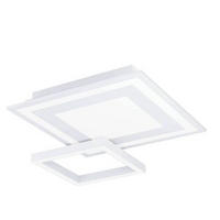 DECKENLEUCHTE 2,7 W    45/45/7 cm  - Weiss, Design, Kunststoff/Metall (45/45/7cm) - Eglo