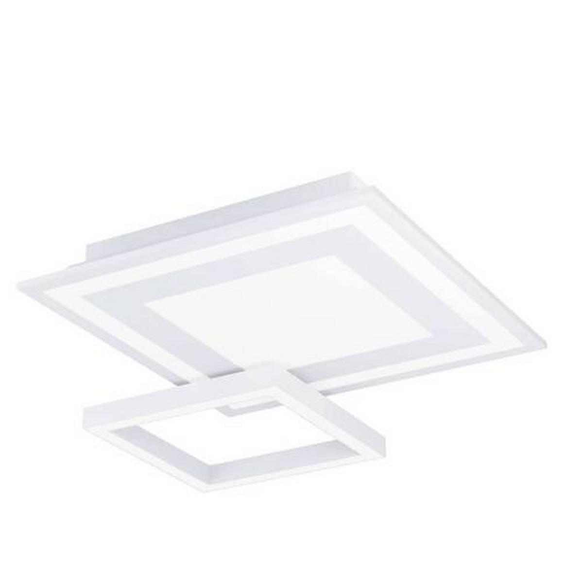 DECKENLEUCHTE 2,7 W    45/45/7 cm  - Weiss, Design, Kunststoff/Metall (45/45/7cm) - Eglo