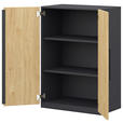 KOMMODE  in 80/112,5/41,9 cm  - Anthrazit/Weiß, Design, Holzwerkstoff/Metall (80/112,5/41,9cm) - Moderano