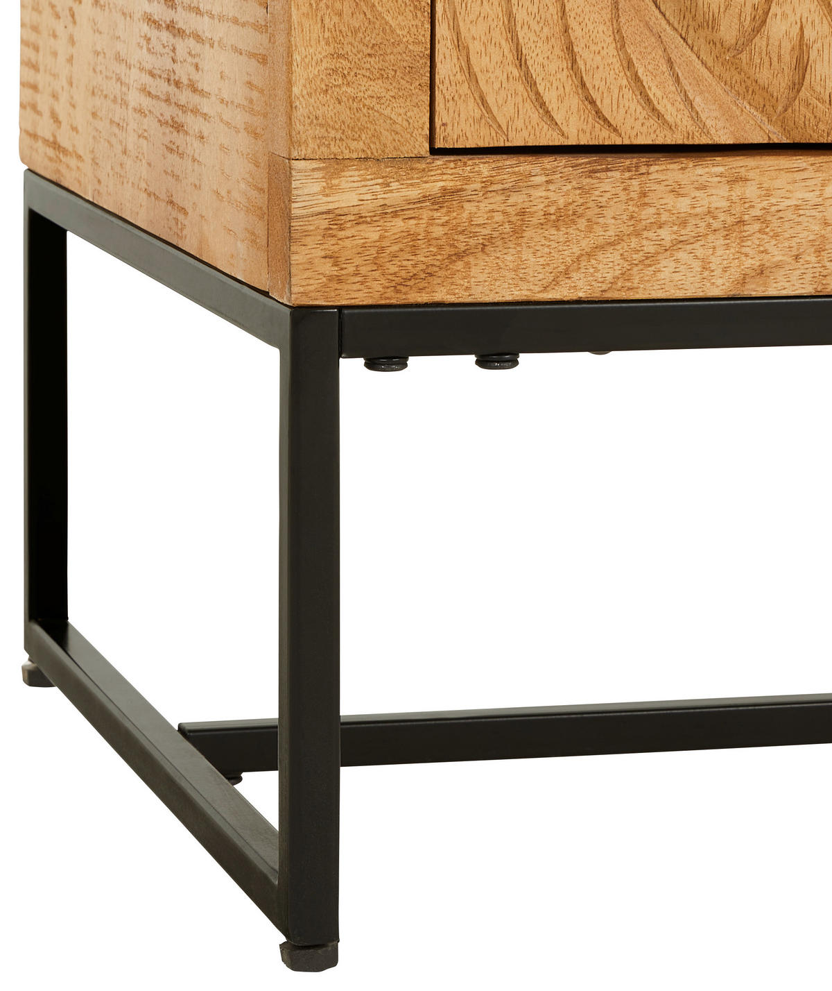 KOMMODE  in 85/75/40 cm  - Goldfarben/Schwarz, Natur, Holz/Metall (85/75/40cm) - Livetastic