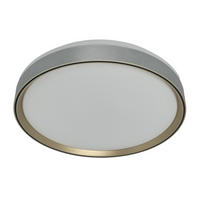 LED PLAFONJERA HAZEL  - svetlosiva, Osnovno, plastika (48/8cm)