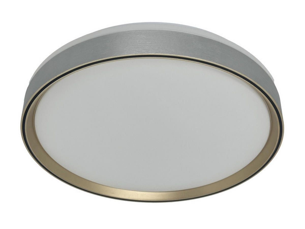 LED PLAFONJERA HAZEL  - svetlosiva, Osnovno, plastika (48/8cm)