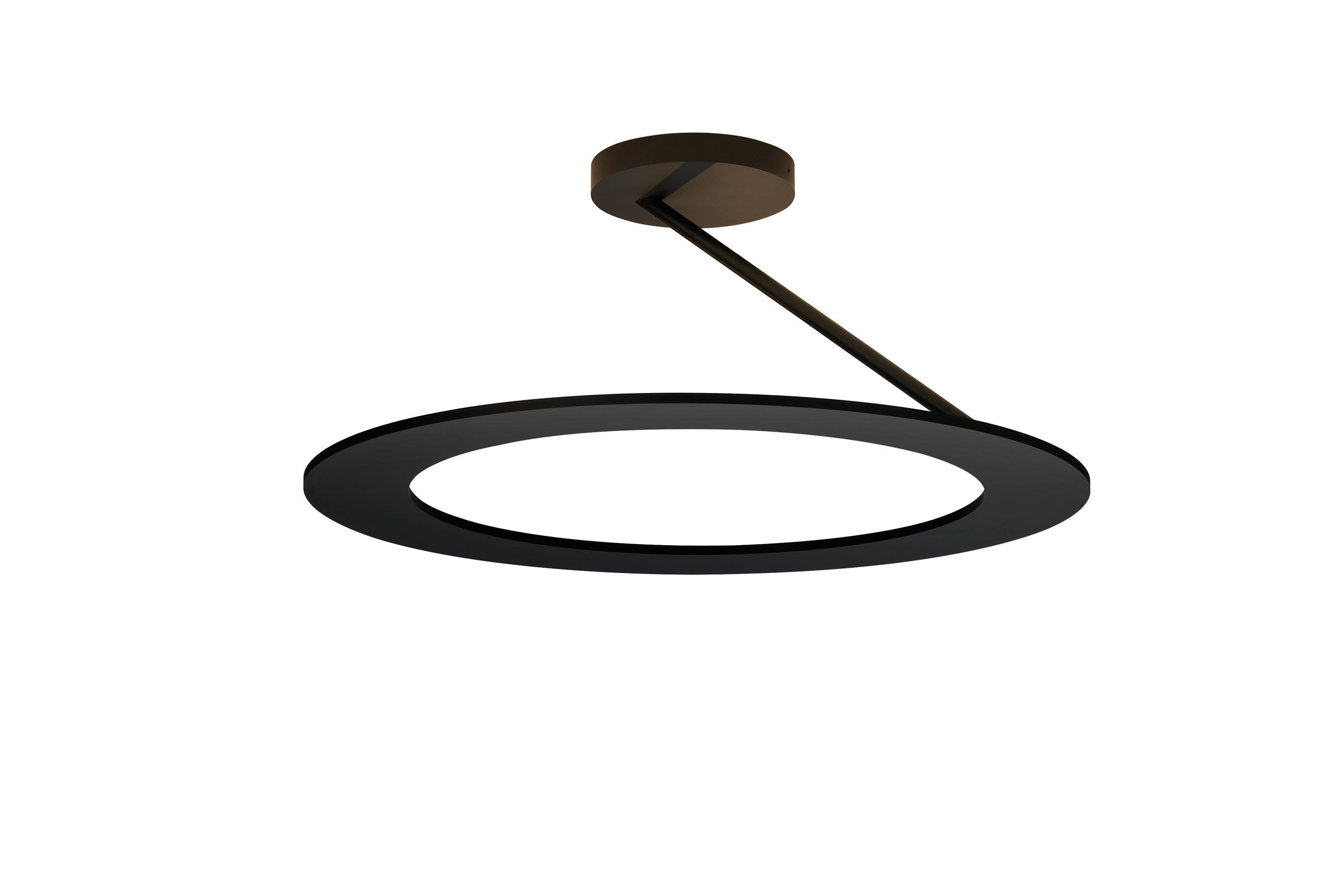 LED-DECKENLEUCHTE 45/20 cm   - Schwarz, Design, Metall (45/20cm) - BOPP