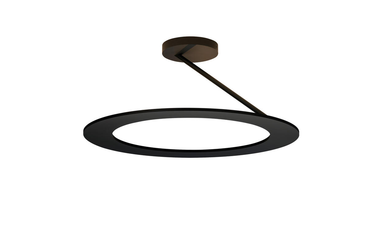 LED-DECKENLEUCHTE 45/20 cm   - Schwarz, Design, Metall (45/20cm) - BOPP