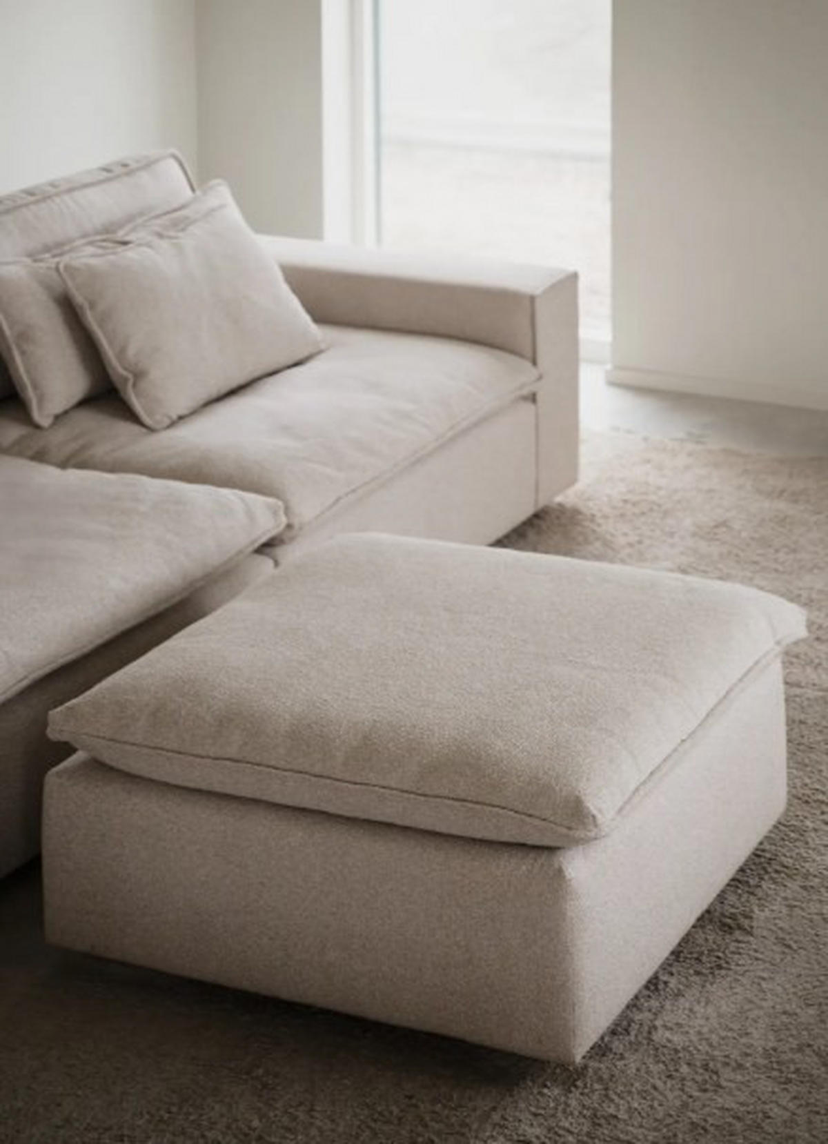 PALL i trä, metall, textil beige  - beige/svart, Klassisk, metall/trä (91/45/91cm) - Rowico