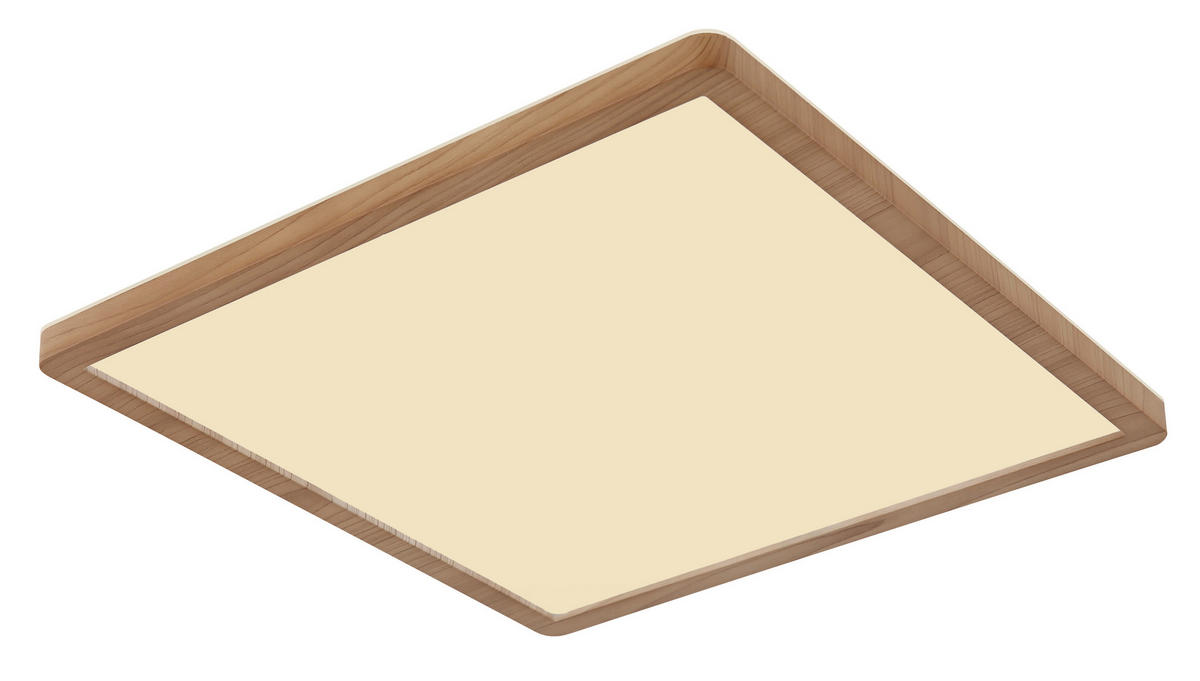 STROPNÉ LED SVIETIDLO, 29,4/29,4/25 cm - biela/opálová, Natur, plast (29,4/29,4/25cm) - Globo