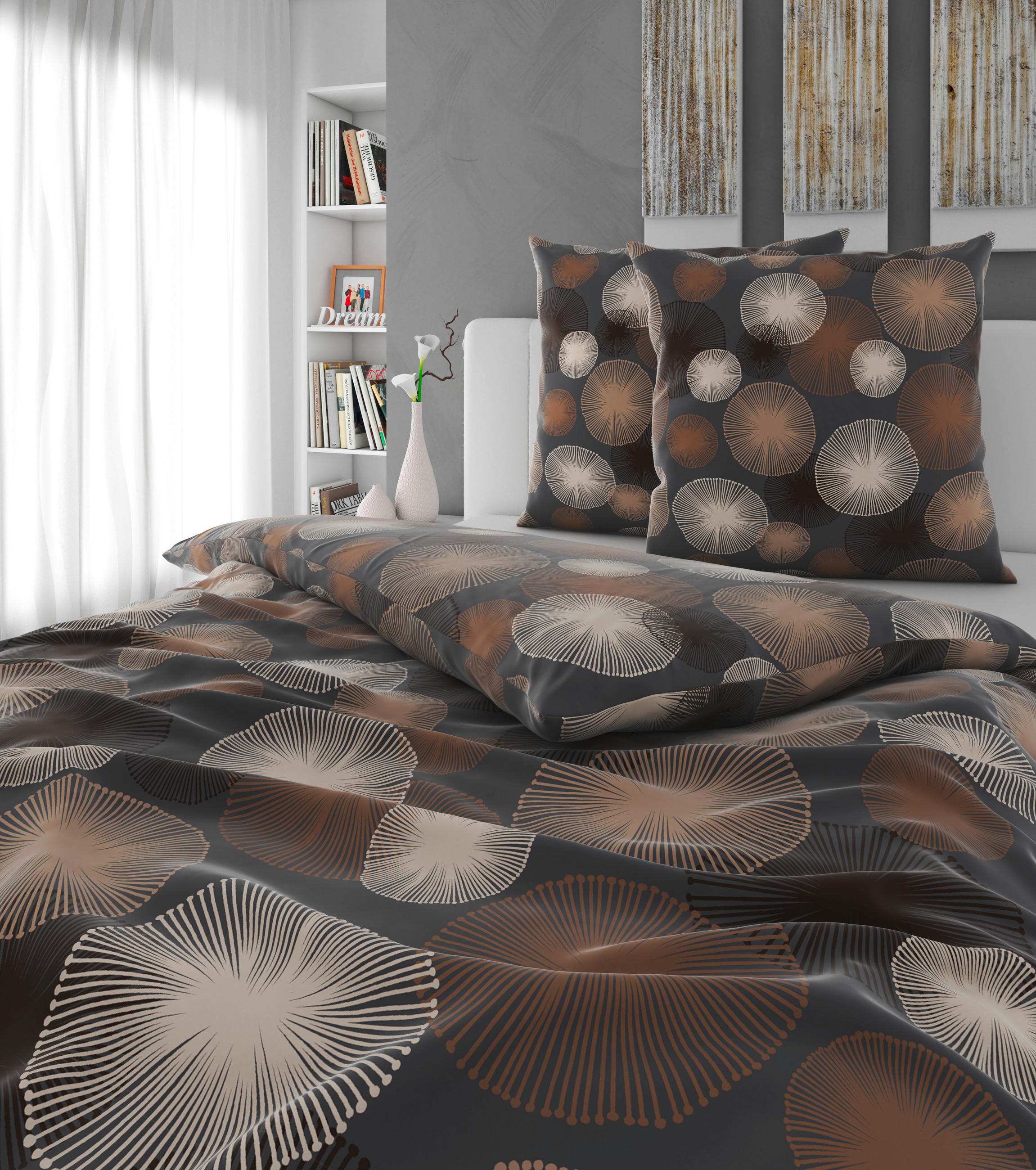 BETTWÄSCHE Satin 200/200 cm  - Grau, Textil (200/200cm) - Esposa