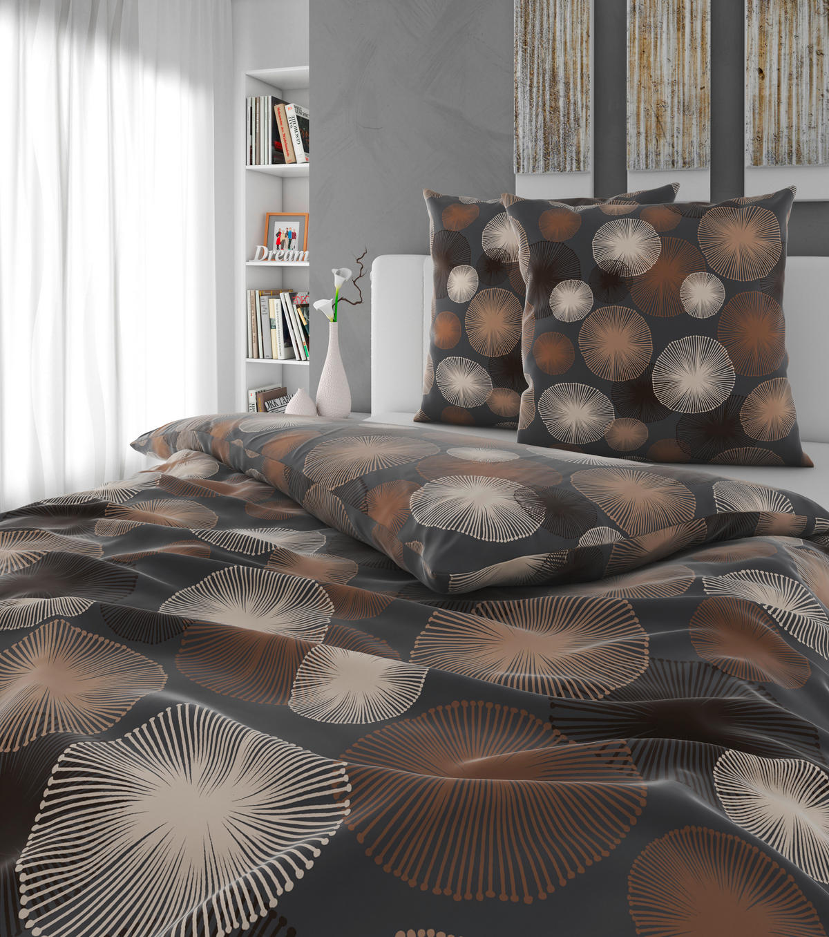 BETTWÄSCHE Satin 200/200 cm  - Grau, Textil (200/200cm) - Esposa