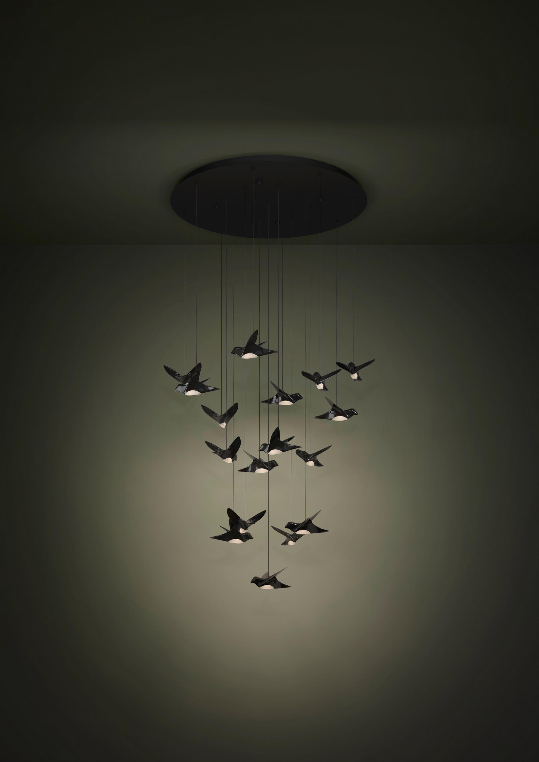 LED-PENDELLEUCHTE 78/220 cm    - Schwarz, Design, Kunststoff/Metall (78/220cm) - Eglo
