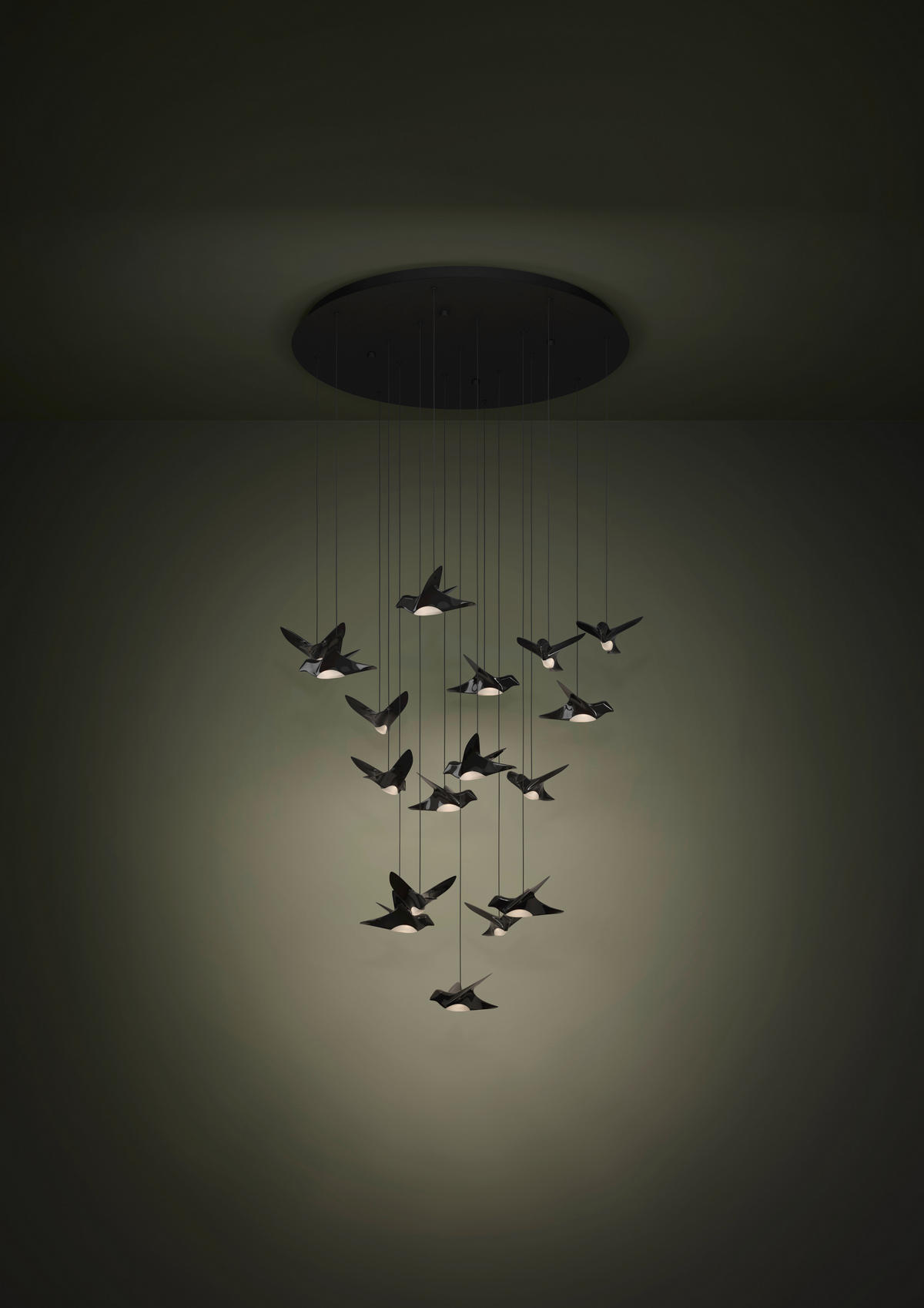 LED-PENDELLEUCHTE 78/220 cm    - Schwarz, Design, Kunststoff/Metall (78/220cm) - Eglo