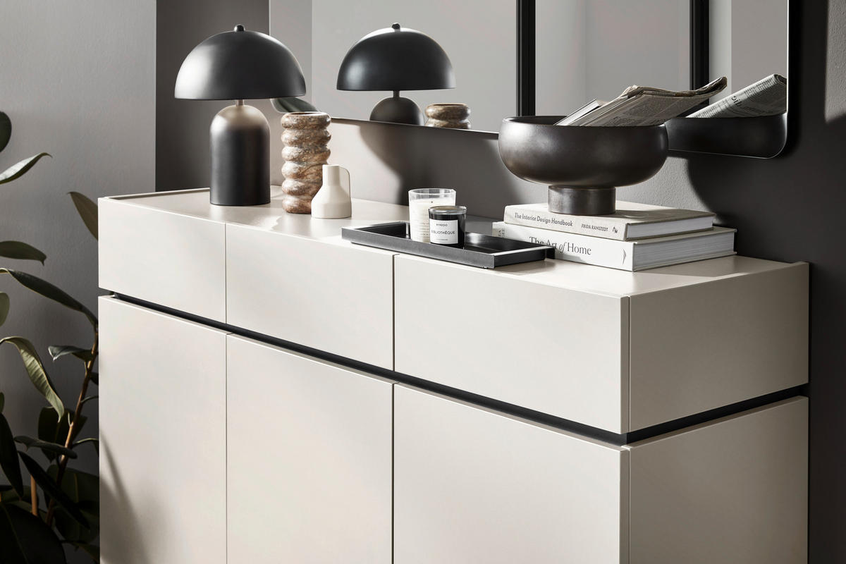 GARDEROBE 3-teilig  in 180/199/40 cm  - Kaschmir, Design, Holzwerkstoff (180/199/40cm) - Voleo