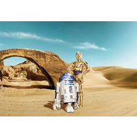 FOTOTAPETE Star Wars  - Blau/Beige, LIFESTYLE, Papier (368/254cm) - Disney