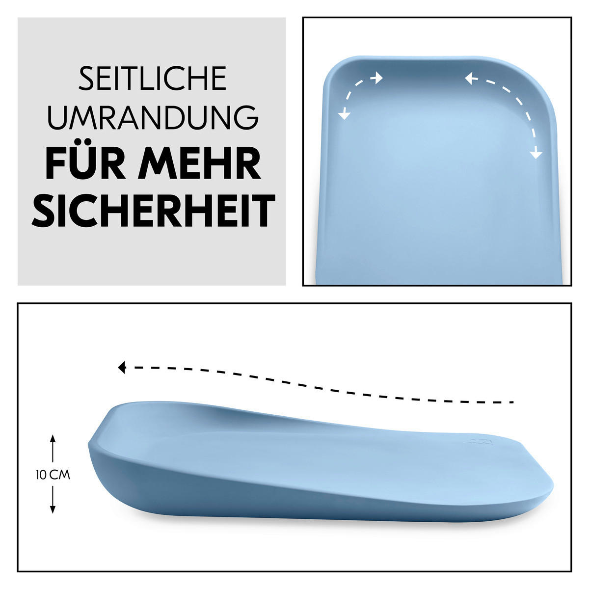 WICKELAUFLAGE   - Hellblau, Basics (50/10/70cm) - Hauck