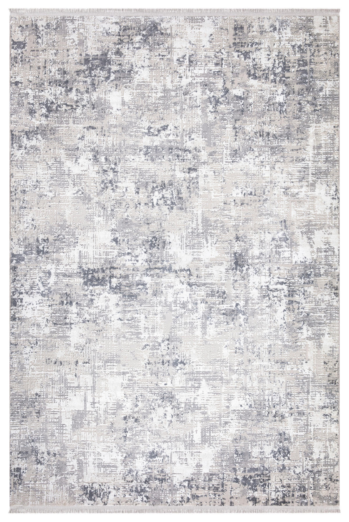 VINTAGE-TEPPICH 160/230 cm Lotus Creme, Weiß, Hellgrau, Dunkelgrau  - Dunkelgrau/Creme, LIFESTYLE, Textil (160/230cm) - Novel