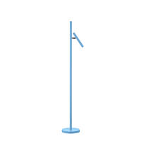 AKKU-STEHLEUCHTE - Pastellblau, Trend, Metall (20/163cm) - Hell