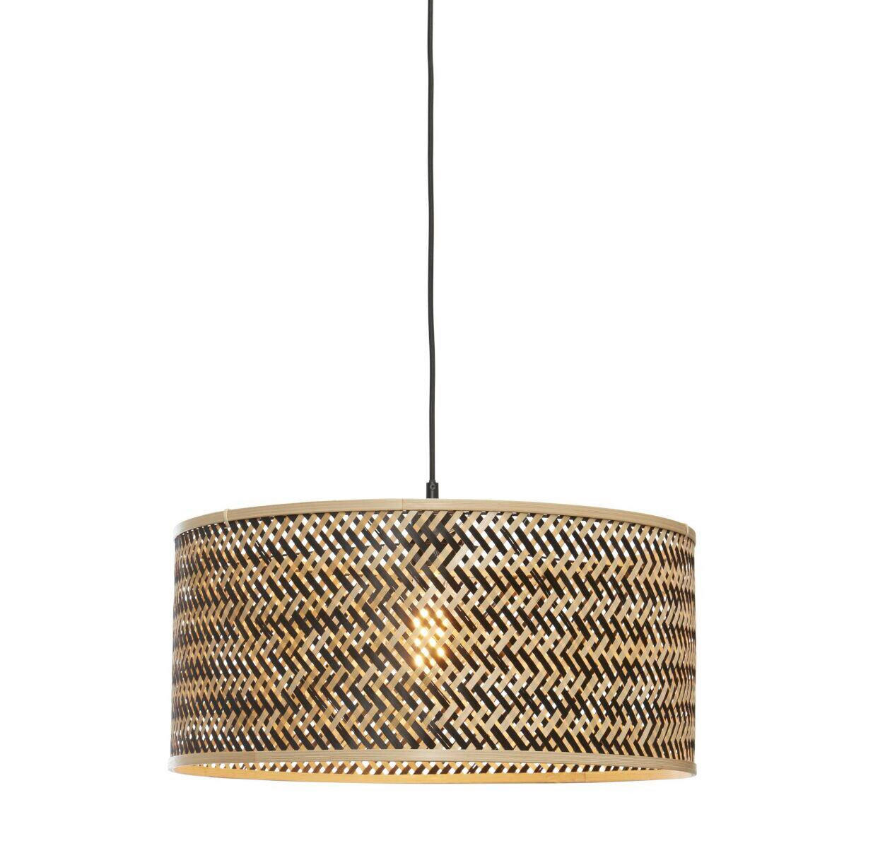 HÄNGLAMPA GOOD&MOJO  50/22 cm  - svart/naturfärgad, Trend (50/22cm) - Good & Mojo